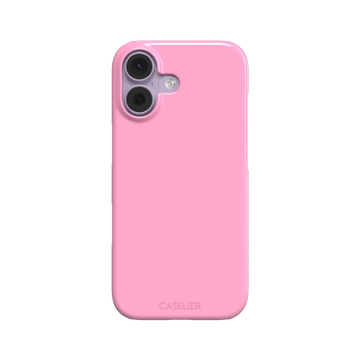 Solid blush pink matte phone case, primary product shot, phone case by Caselier — snap case, front view