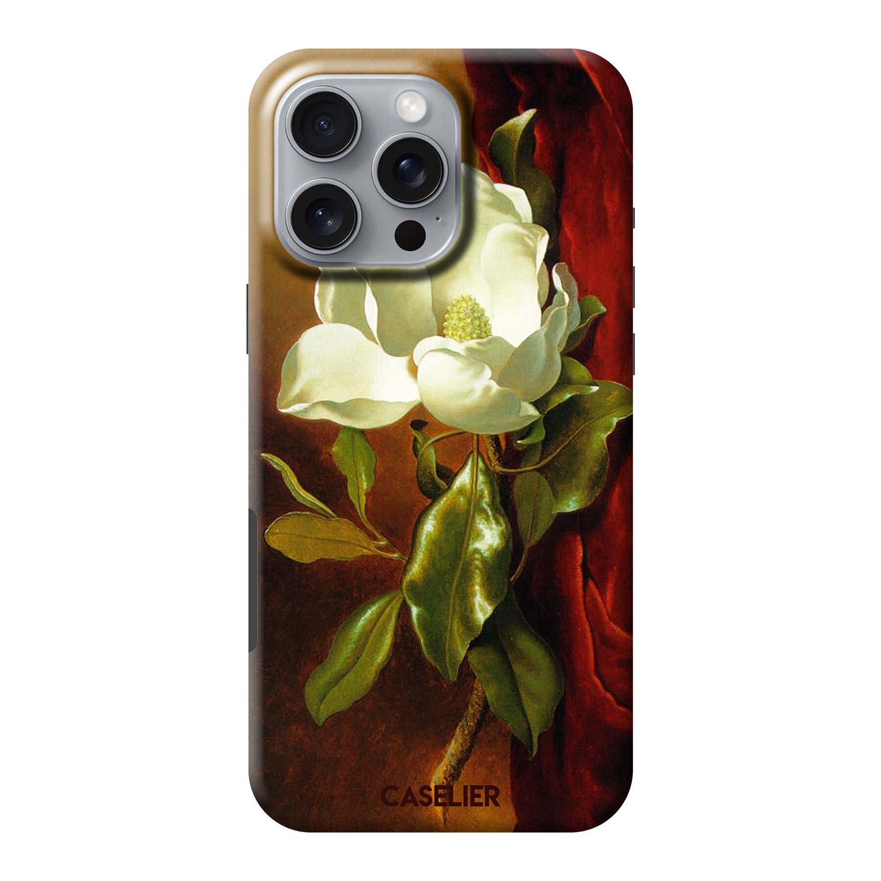 A Magnolia on Red Velvet - Martin Johnson Heade