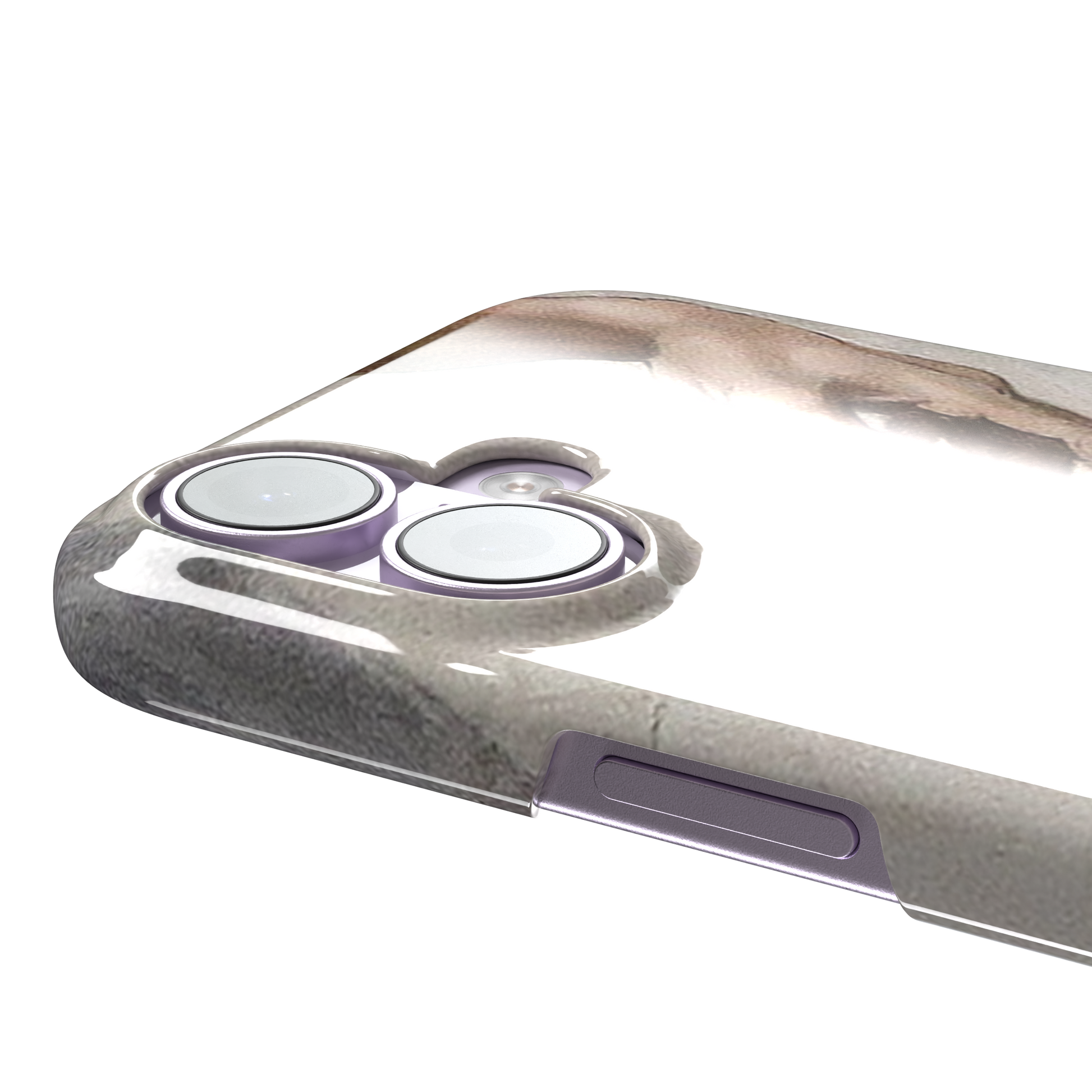 Creation of Adam phone case showing Michelangelo's two reaching hands in warm ivory and skin tones against a cracked fresco background, phone case by Caselier — snap case, volume buttons detail