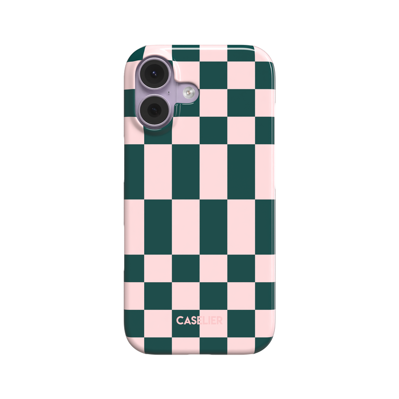 Elonged Checkers - Green & Pink