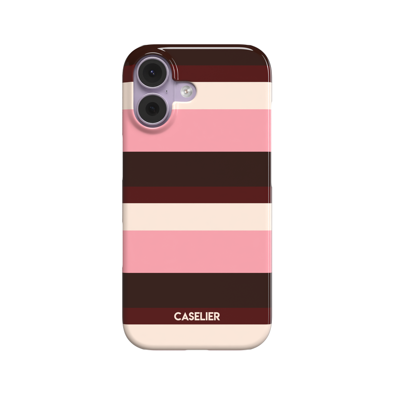 Horizontal Bold Stripes - Cherry