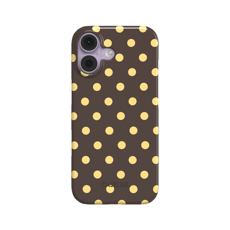 Polka Dots - Brown & Yellow