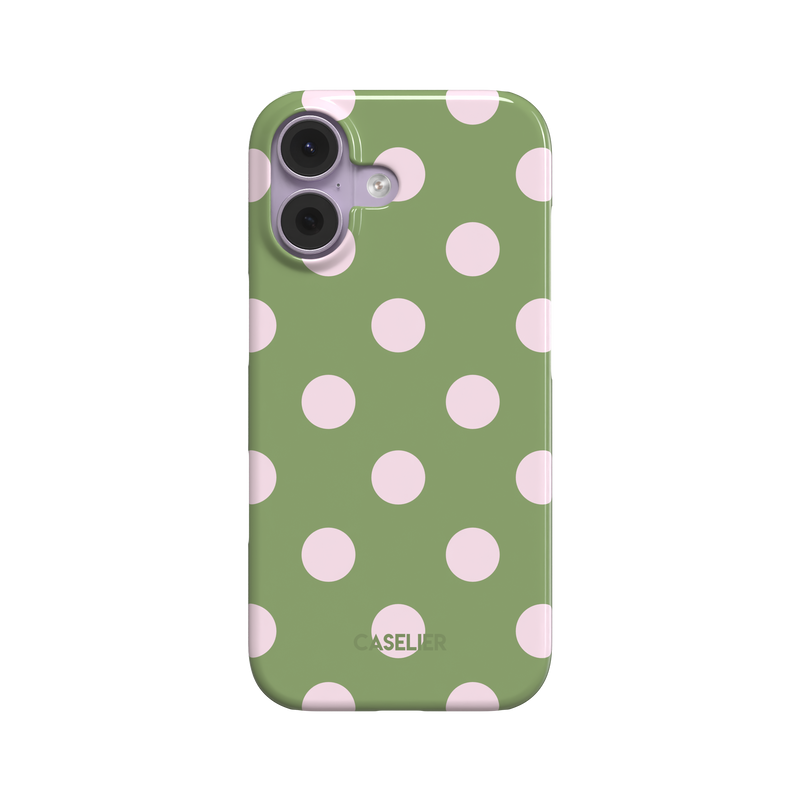 Polka Spots - Green & Pink