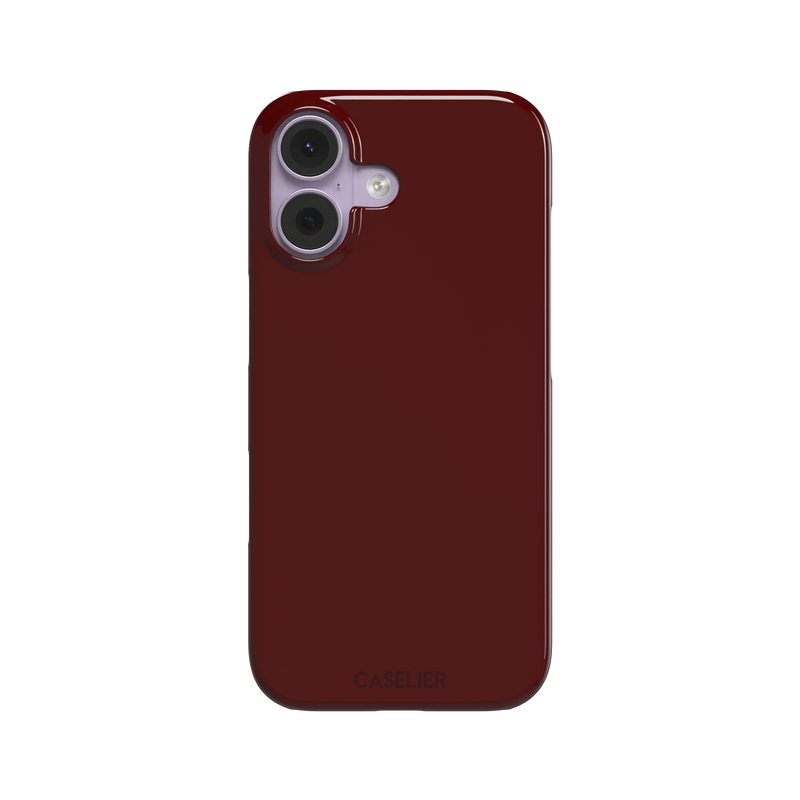 Red Phone Case - Oxblood